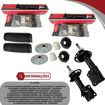 Imagem de Kit Amortecedor Dianteiro Traseiro Fusion 2013 a 2018 - MOTORCRAFT