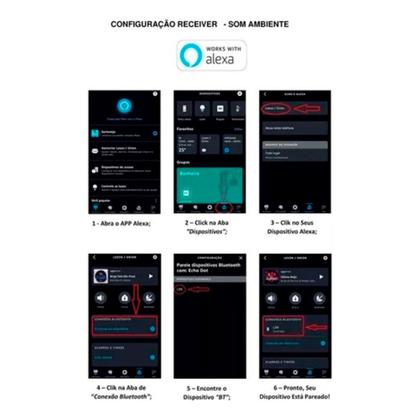 Imagem de Kit Amplificador Som Ambiente Receiver Orion RC7000 + 4 Arandelas Embutir Full Range 55w RMS Branco- Leson