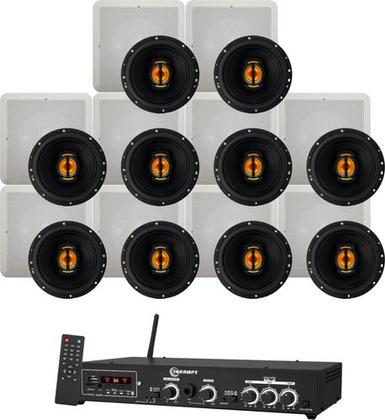 Imagem de Kit Amplificador Taramps Ths4001 400wrms + 10 Arandelas 550w