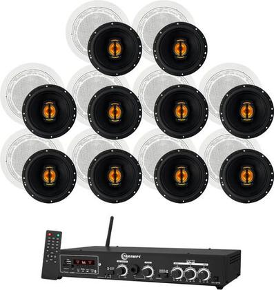 Imagem de Kit Amplificador Taramps Ths4001 400wrms + 10 Arandelas 550w
