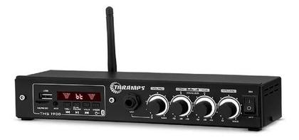 Imagem de Kit Amplificador Ths 1900 Taramps 60wrms + 2 Caixas Kw 4
