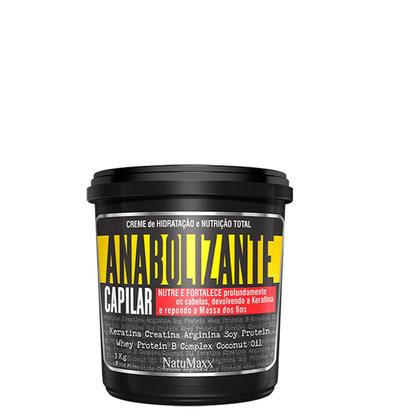 Imagem de Kit Anabolizante Capilar Shampoo 1 Litro + Máscara Creme Hidratação Capilar 1Kg