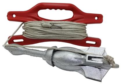 Imagem de Kit Âncora P/ Caiaque Modelo Folding 1,5kg Galvanizada
