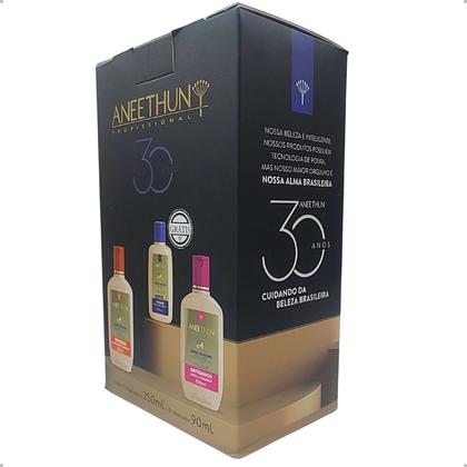 Imagem de Kit Aneethun Creme Silicone 2 x 250ml + 90ml Força e Brilho