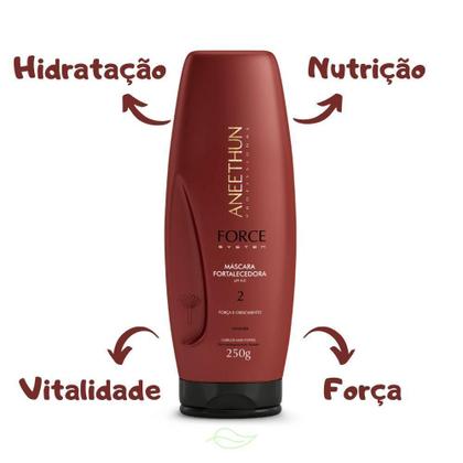 Imagem de Kit Aneethun Force System Shampoo, Máscara E Finalizador
