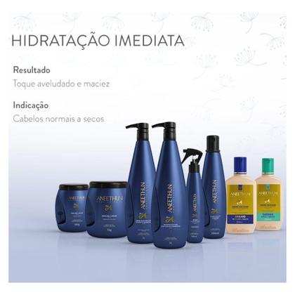 Imagem de Kit Aneethun Linha A Creme De Silicone Brilho E Cachos