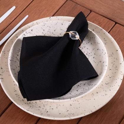 Imagem de Kit Anel Para Guardanapos Cristalino 4cm x 3cm Argola - Dourada