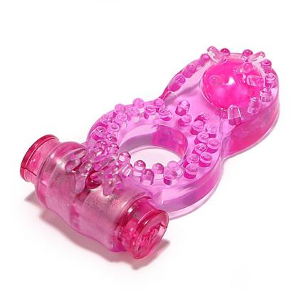 Imagem de Kit Anel Peniano Retardante Vibratório e Mini Vibrador Portátil Estimulador Clitóriano