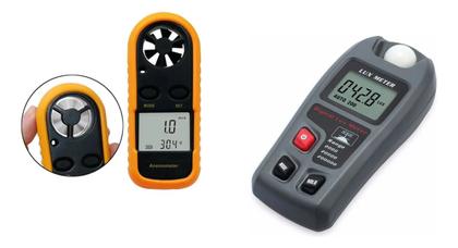 Imagem de Kit Anemômetro Medidor De Vento + Luxímetro Luminosidade 1.5v