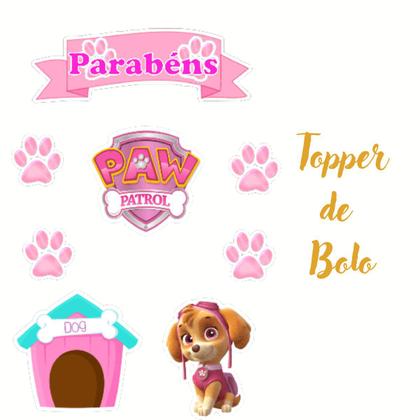 Imagem de Kit aniversário decoração Skye Patrulha Canina festa em casa monta facil
