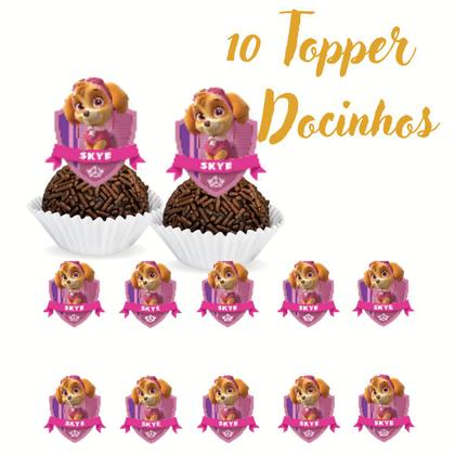 Imagem de Kit aniversário decoração Skye Patrulha Canina festa em casa monta facil meninas