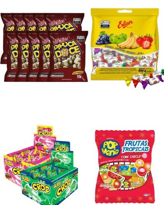 Imagem de Kit Aniversário Infantil 50 Sacolinha Surpresa Doces Guloseimas Festa