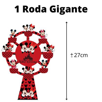 Imagem de Kit Aniversário Minnie e Mickey simples só um bolinho festa em casa + topo de bolo