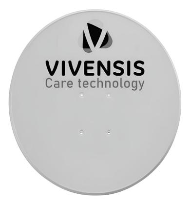 Imagem de Kit Antena Digital Parabólica Vivensis 60cm Lnbf Ku Cabo