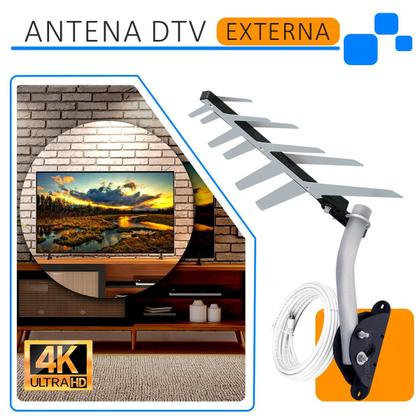 Imagem de Kit Antena Externa Digital Aquário Dtv-1500 + Acessórios