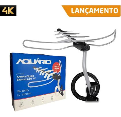 Imagem de Kit Antena Externa Digital Aquário Dtv-3000 + Acessórios