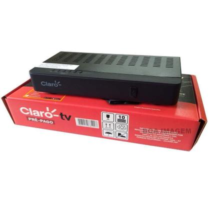 Imagem de Kit Antena Parabólica 60cm Claro Tv Pré-Pago com 1 RecepItor Digital hD  Visiontec