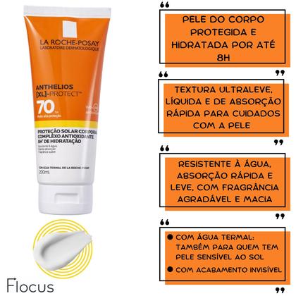 Imagem de Kit Anthelios XL FPS70 Protetor Solar Corporal Antioxidante La Roche Posay 200 ML Alta Proteção