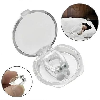 Imagem de Kit Anti Ronco com Máscara Ajustável e 2 Clips Nasais Magnéticos Reduz Ronco e Melhora o Sono