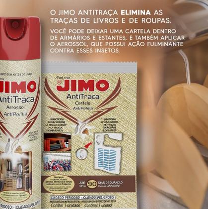 Imagem de Kit Anti Traça Inseticida Em Cartela Jimo Com Suporte Cabide 12 Unidades - Jimo