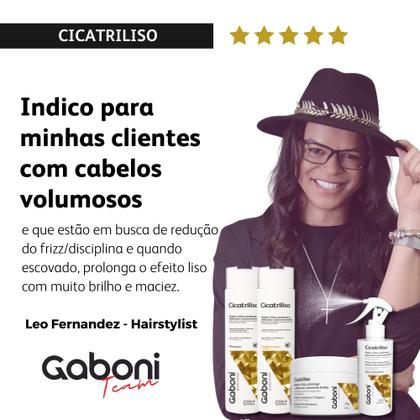 Imagem de Kit Antifrizz/Efeito Liso Pós Progressiva Máscara + Spray Termoprotetor Gaboni