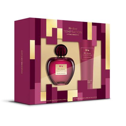 Imagem de Kit antonio banderas her secret temptation eau de toilette 80ml + body lotion 75ml