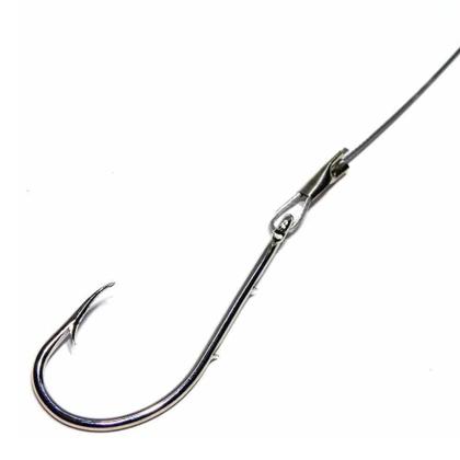 Imagem de Kit Anzol Encastoado 4330 4/0 5/0 6/0 7/0 8/0 + Porta Empate