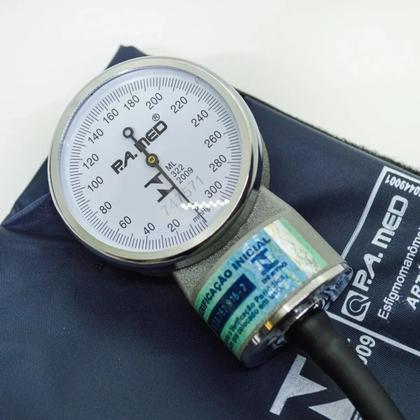 Imagem de Kit Ap. Pressão Esfigmomanômetro + Estetoscópio Pa Med Cores