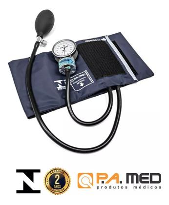 Imagem de Kit Ap. Pressão Esfigmomanômetro + Estetoscópio Pa Med Cores