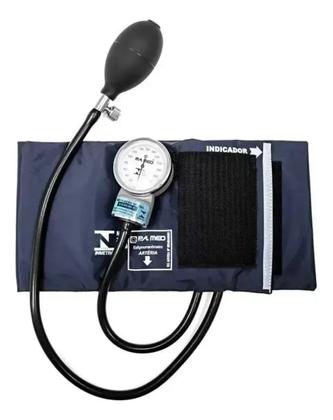 Imagem de Kit Ap. Pressão Esfigmomanômetro + Estetoscópio Pa Med Cores
