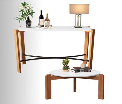 Imagem de Kit Aparador Austria com Mesa de Centro Sala de Estar Escritório