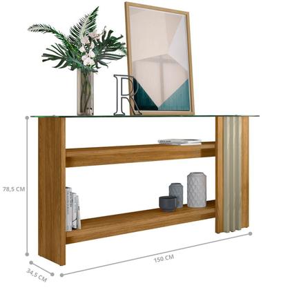 Imagem de Kit Aparador e Mesa Centro Belgrado Cumaru Opala