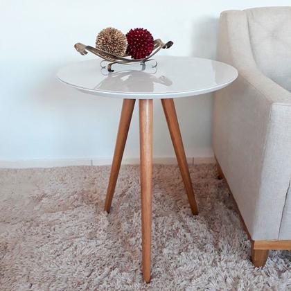 Imagem de Kit Aparador e Mesa Lateral com Vidro Pés Palito