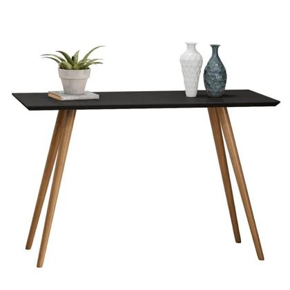 Imagem de Kit Aparador e Mesa Lateral com Vidro Pés Palito