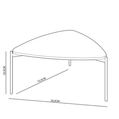 Imagem de Kit Aparador Para Sala Beca com 02 Mesas de Centro Ellie Trina D05 Off White - Lyam Decor