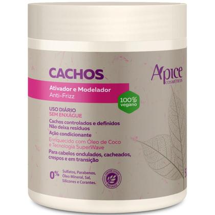 Imagem de Kit Apice Cachos Nutritivo Ativador Modelador 500g Nutri Waves Creme de Pentear 500g