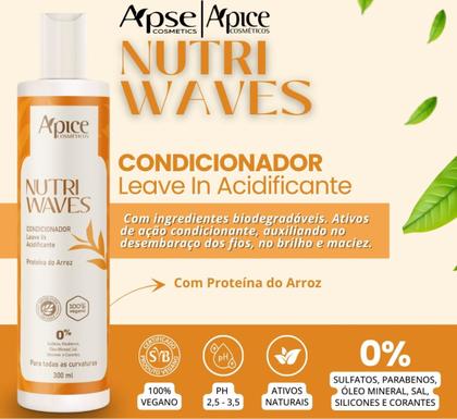Imagem de Kit Apice Nutri Waves Completo Cabelo 6 Produtos + Leave In