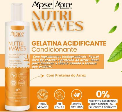 Imagem de Kit Apice Nutri Waves Completo Cabelo 6 Produtos + Leave In
