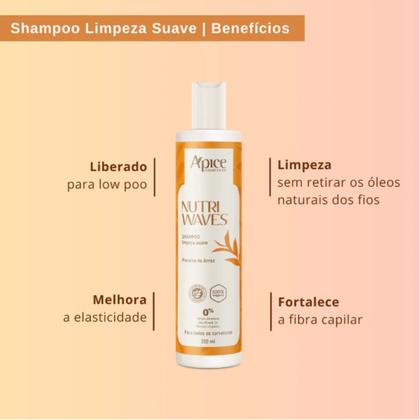 Imagem de Kit apice nutri waves shampoo, gelatina, máscara e mais