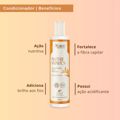 Imagem de Kit apice nutri waves shampoo, gelatina, máscara e mais