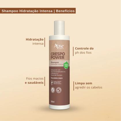 Imagem de Kit Apice Shampoo, Condicionador, Máscara E Creme De Pentear Crespo Power