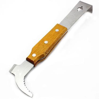 Imagem de Kit Apicultura Formão Inox + Garfo Desoperculador Inox