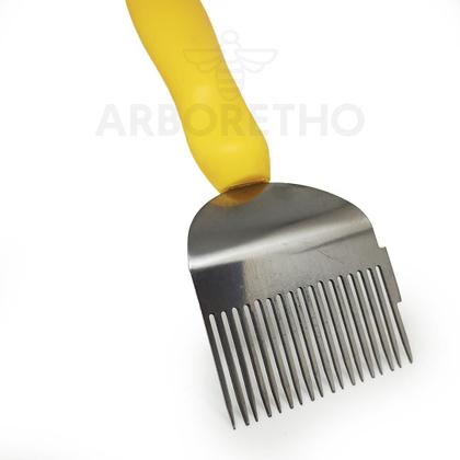 Imagem de Kit Apicultura Formão Inox + Garfo Desoperculador Inox