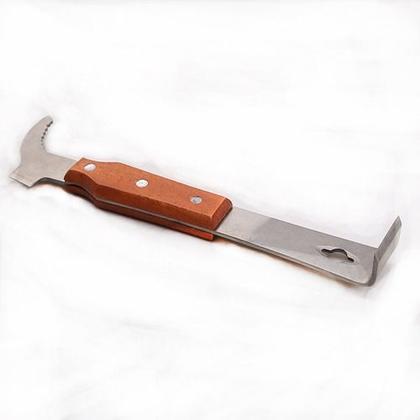 Imagem de Kit Apicultura Formão Inox + Garfo Desoperculador Inox