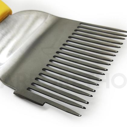 Imagem de Kit Apicultura Formão Inox + Garfo Desoperculador Inox