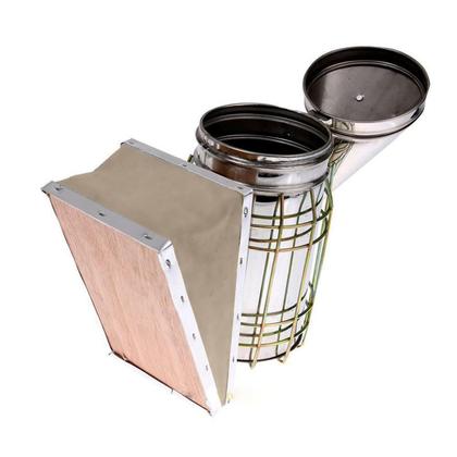 Imagem de Kit Apicultura Fumegador Galvanizado + Garfo Inox 21 Pin