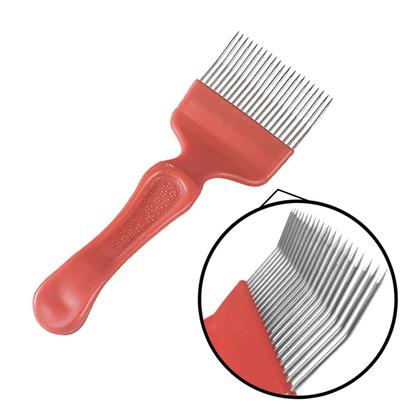 Imagem de Kit Apicultura Peneira Dupla Inox+ Garfo 21 Pin Modelo Curvo