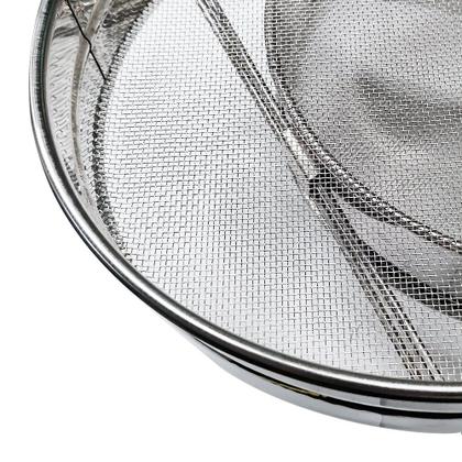 Imagem de Kit Apicultura Peneira Dupla Inox+ Garfo 21 Pin Modelo Curvo