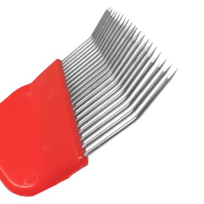 Imagem de Kit Apicultura Peneira Dupla Inox+ Garfo 21 Pin Modelo Curvo