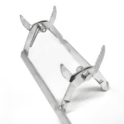 Imagem de Kit Apicultura Saca Quadros + Peneira + Garfo Inv Duplo Inox